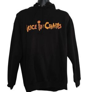 Alice In Chains Men's Size XL Black Yellow Dirt Album Cover Hoodie